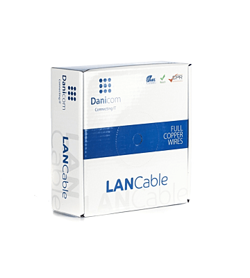 DANICOM CAT6A U/UTP 50m Starrleiter - LSZH (Dca)