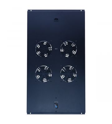 Lüftereinheit - Ventilator Paket mit 4 Ventilatoren und Thermostat geeignet für Serverschränke mit einer Tiefe von 1000mm