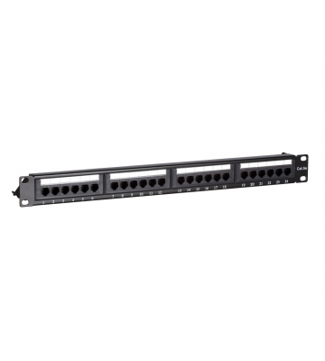 CAT 5e, UTP Netzwerk-Patchpanel, 19”, 24-fach.