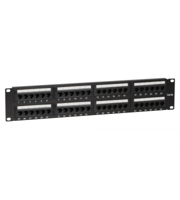 CAT 5e, UTP Netzwerk-Patchpanel, 19”, 48-fach.