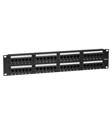 CAT 5e, UTP Netzwerk-Patchpanel, 19”, 48-fach.