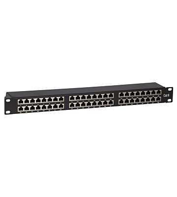 CAT6, FTP Netzwerk-Patchpanel, 19”, 48-fach.