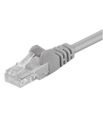 CAT 5e Netzwerkkabel U/UTP – 0.25 Meter -  Grau - CCA