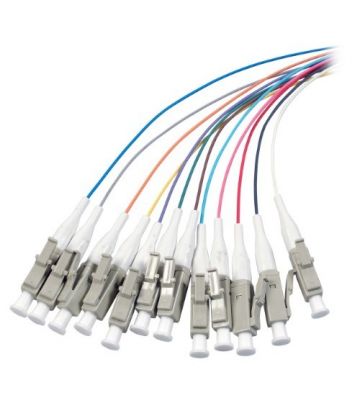 OM4 glasvezel pigtail gekleurde set LC OM4 glasvezel pigtail gekleurde set LC - 12 stuks