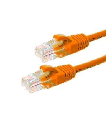 CAT6 Netzwerkkabel, U/UTP, 0.50 meter, Orange, 100% Kupfer