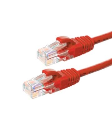 CAT5e Netzwerkkabel, U/UTP, 0.50 meter, Rot, 100% Kupfer