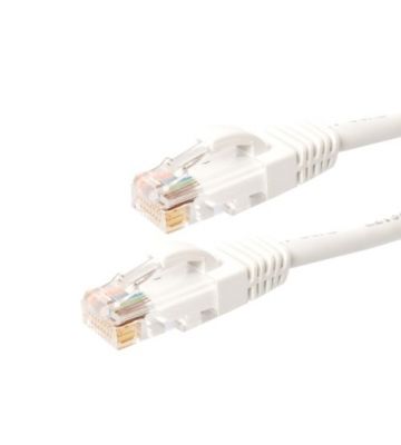 CAT6 Netzwerkkabel, U/UTP, 15 meter, Weiß, 100% Kupfer
