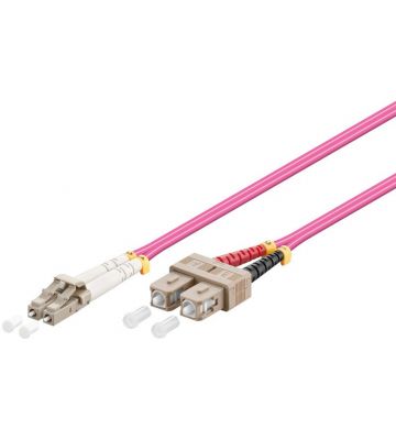 Glasfaserkabel LC-SC OM4 Duplex Patchkabel – 3 Meter