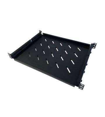 19” Universeller Fachboden, maximales Gewicht 60 KG – 1 HE -  350 bis 590 mm Tief