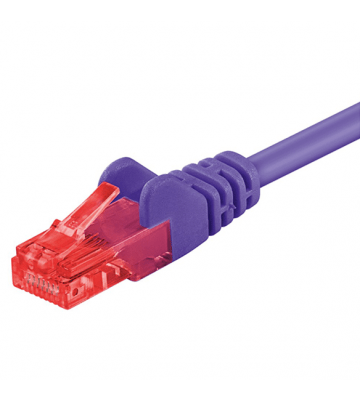 CAT 6 Netzwerkkabel U/UTP - 0,25 Meter - Violett - CCA