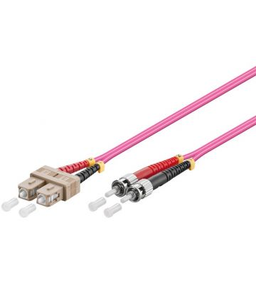 Glasfaserkabel SC-ST OM4 Duplex Patchkabel – 0.5 Meter