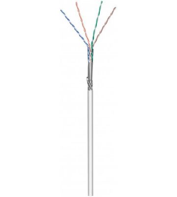 CAT5e Netzwerkkabel, SF/UTP, AWG 24/1 (Starrleiter), 100 Meter, Grau, CCA