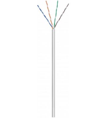 CAT6 Netzwerkkabel, U/UTP, AWG 24/7 (Flexibel), 100 Meter, Grau, CCA