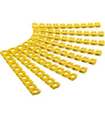 Kabelmarkierung – Set von 90 Stück (30 x jede Buchstabe A-C)