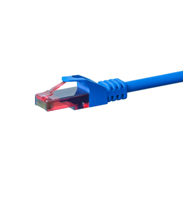 CAT6 Netzwerkkabel, U/UTP, 2 meter, Blau, 100% Kupfer