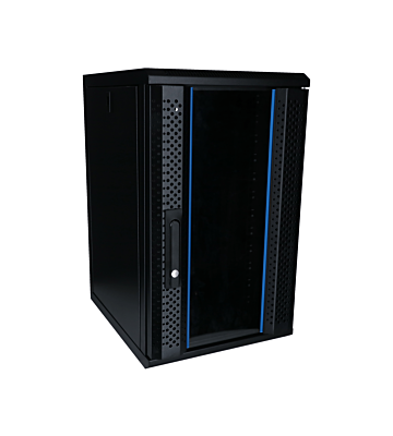 12 HE, 10” Serverschrank, mit Glastür (BxTxH)  370x450x618mm