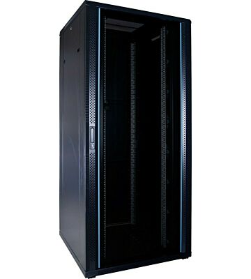 37 HE 19” Serverschrank, mit Glastür (BxTxH) 800 x 800 x 1800mm 