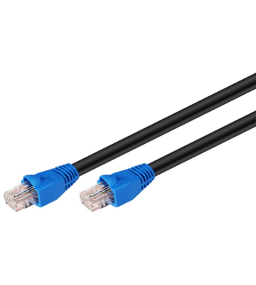DANICOM CAT6 Kabel für den Aussenbereich UTP – 40 Meter – Schwarz - 100% Kupfer