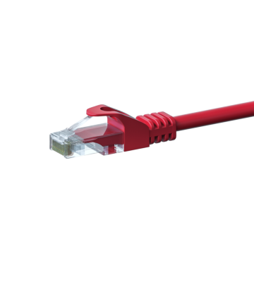 CAT5e Netzwerkkabel, U/UTP, 15 meter, Rot, 100% Kupfer