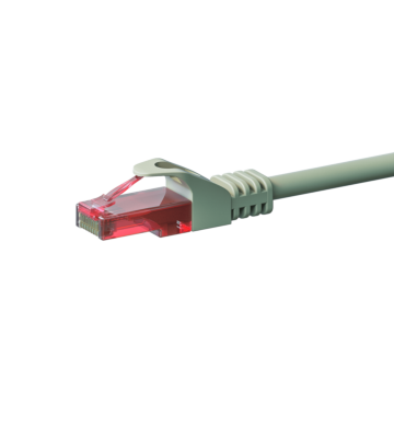 CAT6 Netzwerkkabel, U/UTP, 0.50 meter, Grau, 100% Kupfer