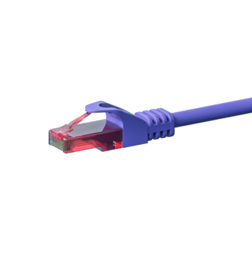 CAT6 Netzwerkkabel, U/UTP, 10 meter, Viollett, 100% Kupfer