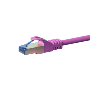CAT 6a Netzwerkkabel LSOH - S/FTP - 50 Meter - Rosa