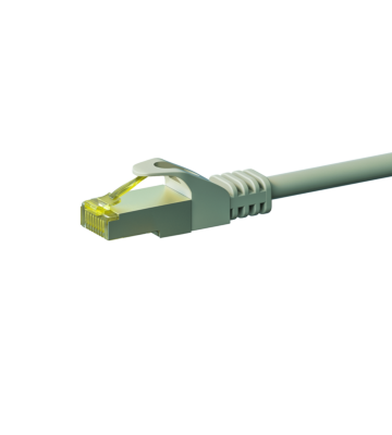 RJ45 Netzwerkkabel S/FTP (PiMF), mit CAT 7 Rohkabel, Grau, 3m