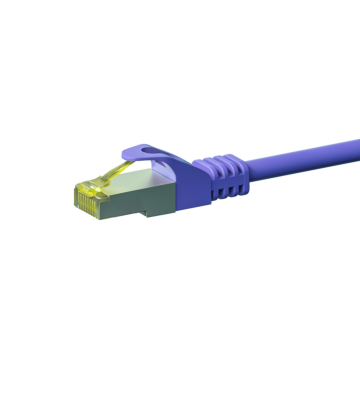  RJ45 Netzwerkkabel S/FTP (PiMF), mit CAT 7 Rohkabel, Violett, 30m