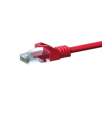 CAT 5e Netzwerkkabel U/UTP – 0.25 Meter - Rot - CCA