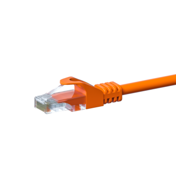 CAT 5e Netzwerkkabel U/UTP – 1 Meter - Orange - CCA