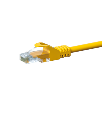 CAT 5e Netzwerkkabel U/UTP – 10 Meter - Gelb - CCA