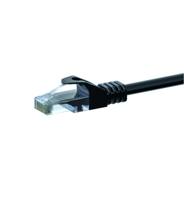 CAT 6 Netzwerkkabel U/UTP - 3 Meter - Schwarz - CCA