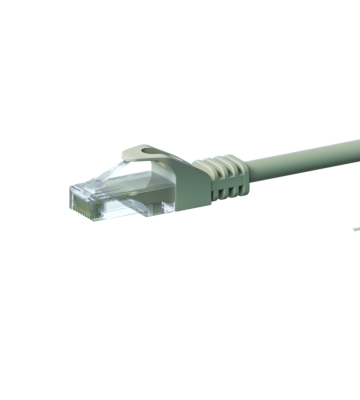 CAT 6 Netzwerkkabel U/UTP - 0,50 Meter - Grau - CCA