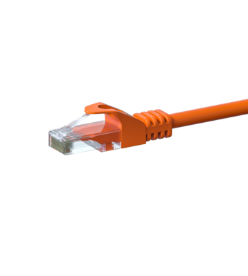 CAT 6 Netzwerkkabel U/UTP - 7,50 Meter - Orange - CCA
