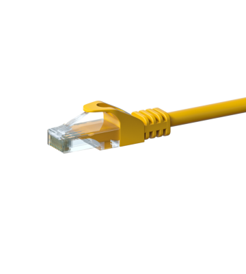 CAT 6 Netzwerkkabel U/UTP - 1,50 Meter - Gelb - CCA