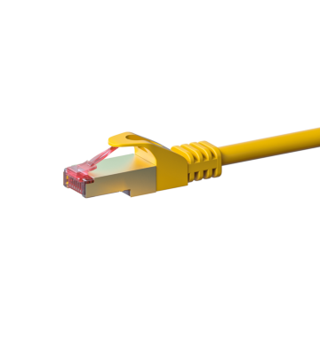 CAT 6 Netzwerkkabel LSOH - S/FTP - 0,25 Meter - Gelb