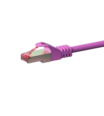 CAT 6 Netzwerkkabel LSOH - S/FTP - 0,25 Meter - Rosa