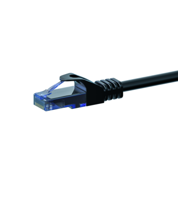 CAT6a Netzwerkkabel 100% Kupfer - U/UTP - 1,50 Meter - Schwarz