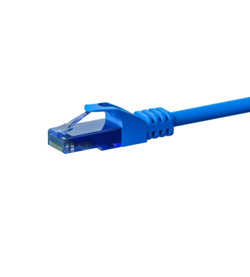 CAT6a Netzwerkkabel 100% Kupfer - U/UTP - 0,50 Meter - Blau