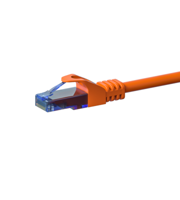CAT6a Netzwerkkabel 100% Kupfer - U/UTP - 1 Meter - Orange