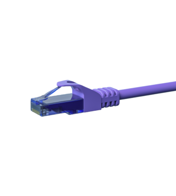 CAT6a Netzwerkkabel 100% Kupfer - U/UTP - 0,50 Meter - Violett