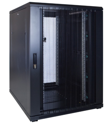 22 HE 19” Serverschrank, mit perforierter Fronttür (BxTxH) 800 x 1200 x 1200mm