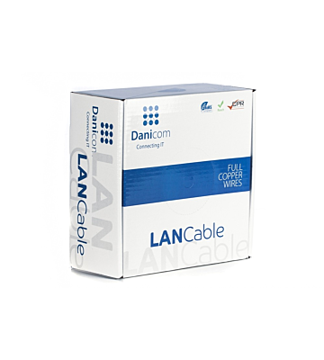DANICOM CAT6A U/UTP 100m Flexibel - PVC (Fca)