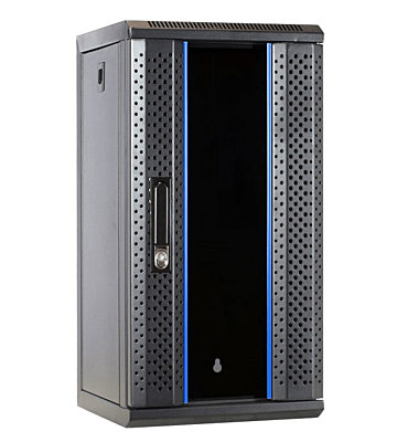 12 HE, 10” Serverschrank, mit Glastür (BxTxH) 312x310x618mm