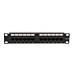 Patchpanel 10”, 12-fach UTP Patchpanel CAT 6a