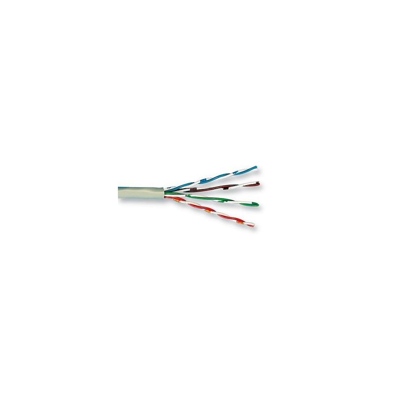 CAT 5e Belden Kabel LSOH - 4X2XAWG 24/1 - Starrleiter - 100% Kupfer - U/UTP - 100 Meter - Grau