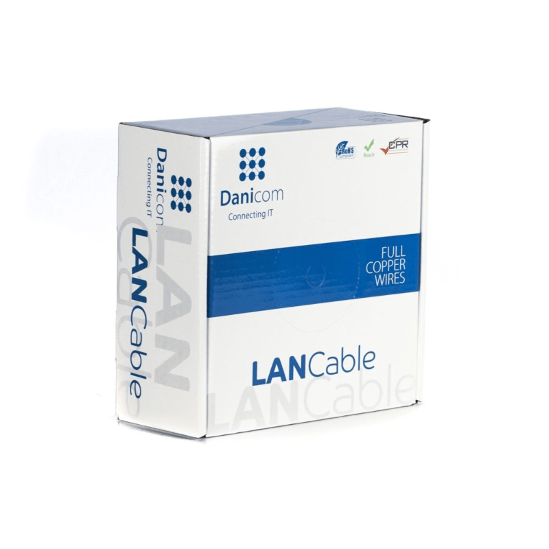 DANICOM CAT6A UTP 100m Außenkabel Starrleiter - PE (Fca)