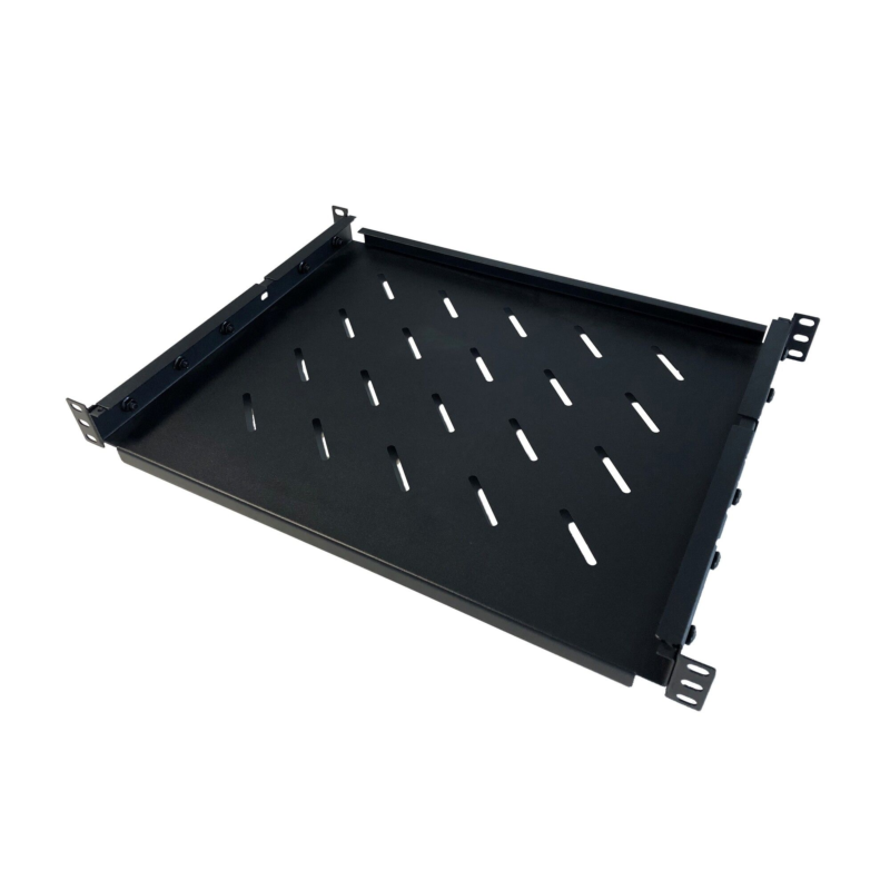 19” Universeller Fachboden, maximales Gewicht 60 KG – 1 HE – 550mm bis 790mm Tief
