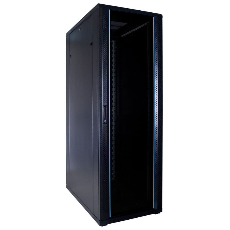 37 HE 19” Serverschrank, mit Glastür (BxTxH) 600 x 1000 x 1800mm 