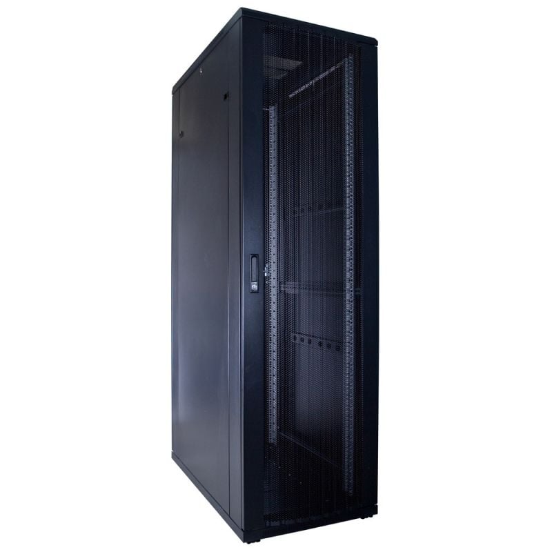 42 HE 19” Serverschrank, mit perforierter Fronttür (BxTxH) 600 x 1000 x 2000mm 